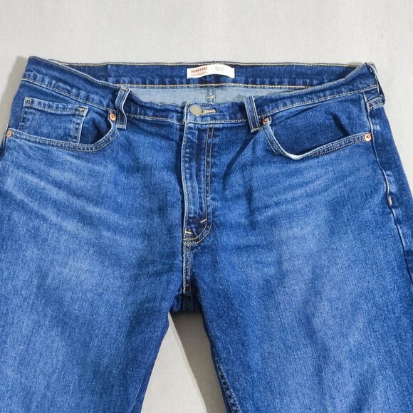 Signature by Levi Strauss jeans men's size W36/L29 denim blue colour Relaxed fit - Picture 2 of 15